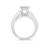14K White Gold 2.00CTW Diamond Princessa Bridal Set