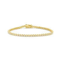 10K Yellow Gold 1.50CTW Diamond Tennis Bracelet