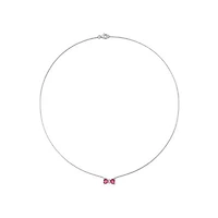Julianna B 10K White Gold 0.015 CTW Diamond & Topaz Necklace
