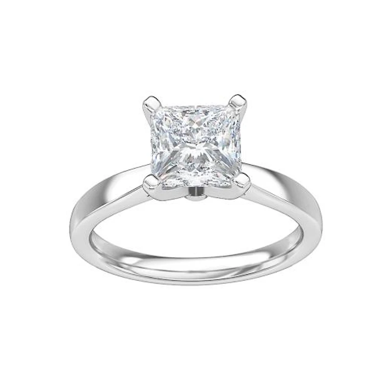 New Brilliance 14K White Gold Lab Grown 1.00CT Diamond Solitaire Ring