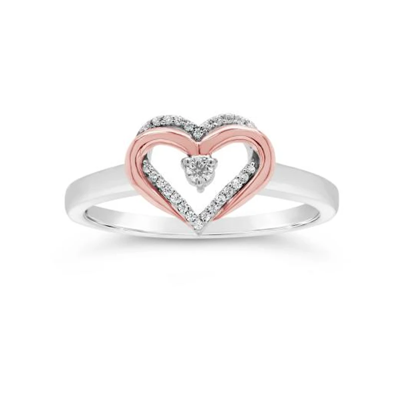 Sterling Silver Diamond Promise Ring