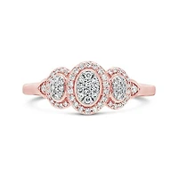 10K Rose Gold 0.25CTW Diamond Ring
