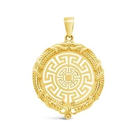 10K Yellow Gold Medallion Pendant