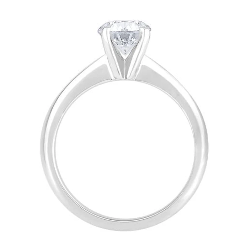 New Brilliance 14K White Gold Lab Grown 1.00CT Diamond Solitaire Ring