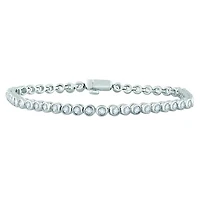 10K White Gold 3.00CTW Diamond Tennis Bracelet