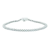 10K White Gold 1.00CTW Diamond Tennis Bracelet