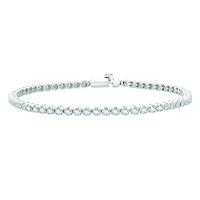 10K White Gold 2.00CTW Diamond Tennis Bracelet