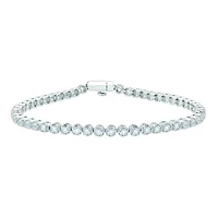 10K White Gold 4.00CTW Diamond Tennis Bracelet