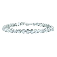 10K White Gold 7.03CTW Diamond Tennis Bracelet