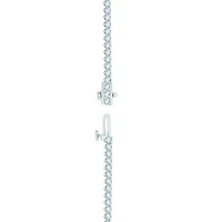 14K White Gold 5.04CTW Diamond Tennis Necklace