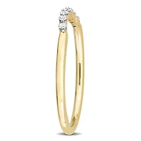 Julianna B 10K Yellow Gold 0.10CTW Diamond Stackable Ring