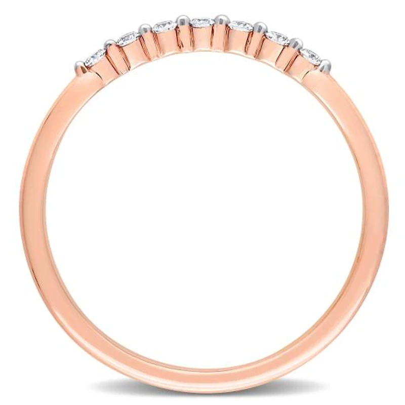 Julianna B 14K Rose Gold 0.10CTW Diamond Stackable Ring