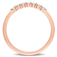 Julianna B 14K Rose Gold 0.10CTW Diamond Stackable Ring
