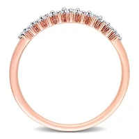 Julianna B 14K Rose Gold 0.21CTW Diamond Stackable Ring