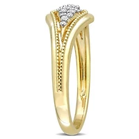 Julianna B 10K Yellow Gold 0.10CTW Diamond Fashion Ring