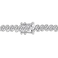 Julianna B Sterling Silver 1.98CTW Diamond Tennis Necklace