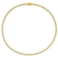 Julianna B Yellow Plated Sterling Silver 1.00CTW Diamond Necklace