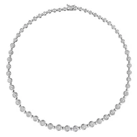 Julianna B Sterling Silver 1.00CTW Diamond Tennis Necklace
