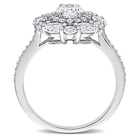 Julianna B 10K White Gold Created Sapphire Ring