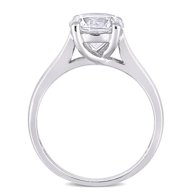 Julianna B 10K White Gold Created Sapphire Ring