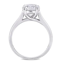 Julianna B 10K White Gold Created Sapphire Ring