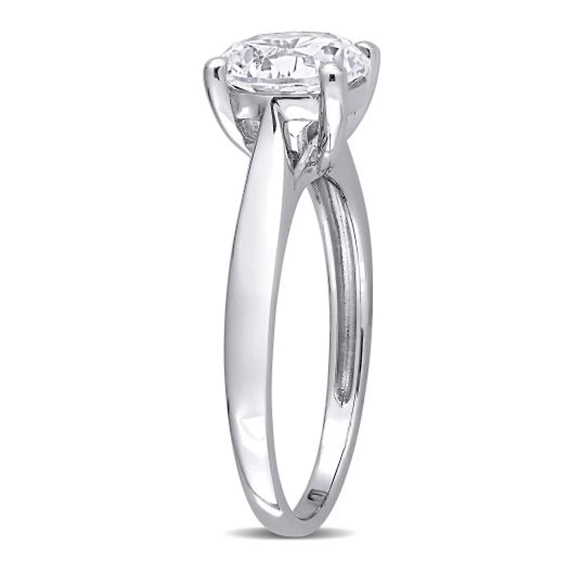 Julianna B 10K White Gold Created Sapphire Ring