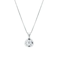 Glacier Fire 10K White Gold 0.10CT Canadian Diamond Pendant