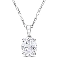 Julianna B Sterling Silver White Topaz Pendant