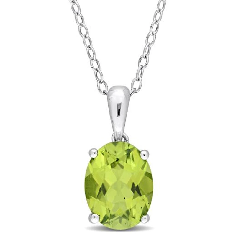 Julianna B Sterling Silver Peridot Pendant
