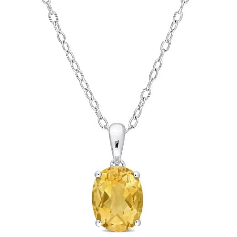 Julianna B Sterling Silver Citrine Pendant