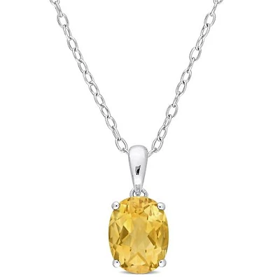 Julianna B Sterling Silver Citrine Pendant