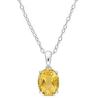 Julianna B Sterling Silver Citrine Pendant