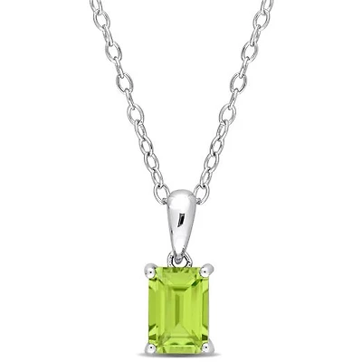 Julianna B Sterling Silver Peridot Pendant