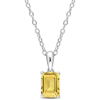 Julianna B Sterling Silver Citrine Pendant