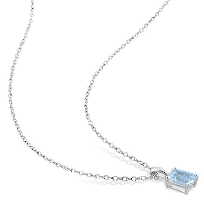 Julianna B Sterling Silver Sky Blue Topaz Pendant