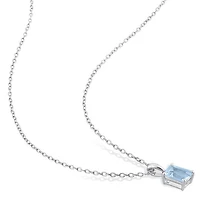 Julianna B Sterling Silver Sky Blue Topaz Pendant