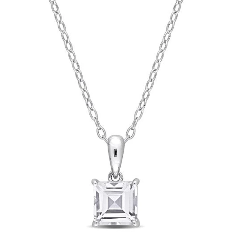 Julianna B Sterling Silver White Topaz Pendant