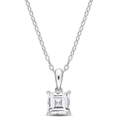 Julianna B Sterling Silver White Topaz Pendant