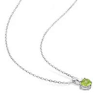 Julianna B Sterling Silver Peridot Pendant