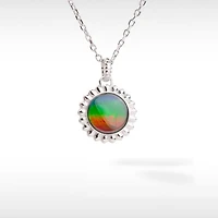 Korite Solstice Sterling Silver Ammolite Pendant