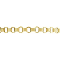 10K Yellow Gold 7.25" Open Rolex Link Bracelet