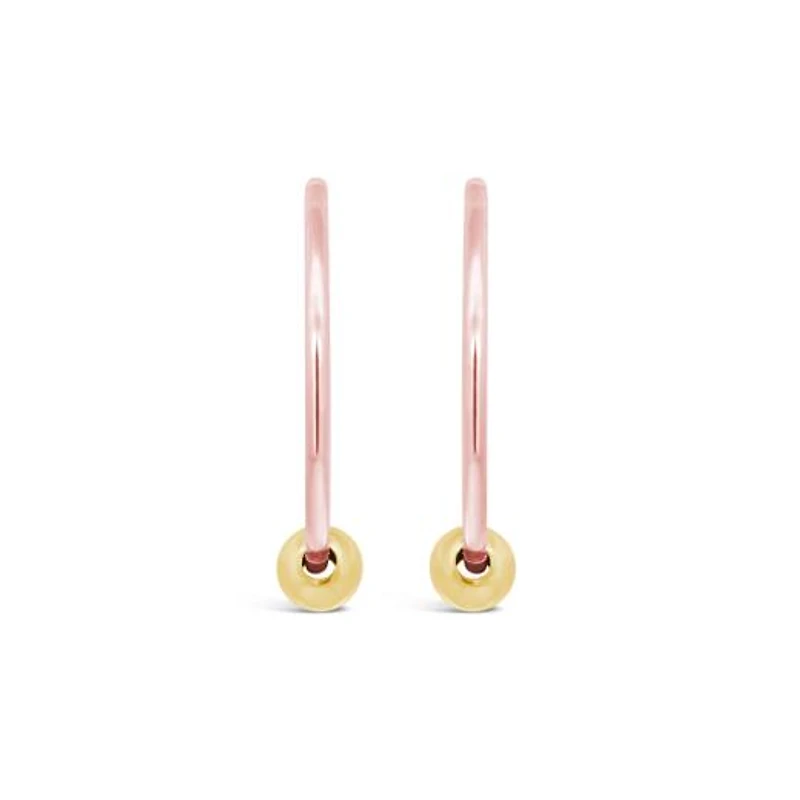 10K Rose Gold Sleeper with Bead