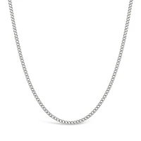 10K White Gold 24" Semi-Solid Miami Cuban Chain
