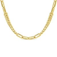 10K Yellow Gold 4.5mm 7.5" Miami Paperclip Link Bracelet