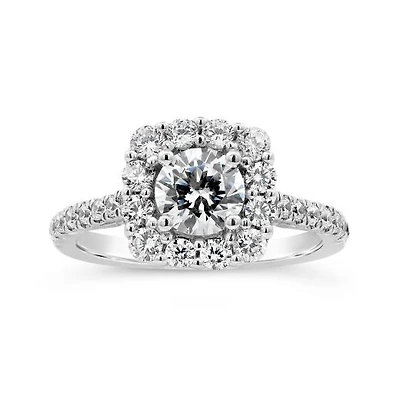 Jenny Packham 18K White Gold Lab Grown 2.00CTW Diamond Bridal Ring