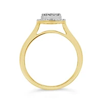 10K Yellow Gold 0.50CTW Three Piece Diamond Bridal Set