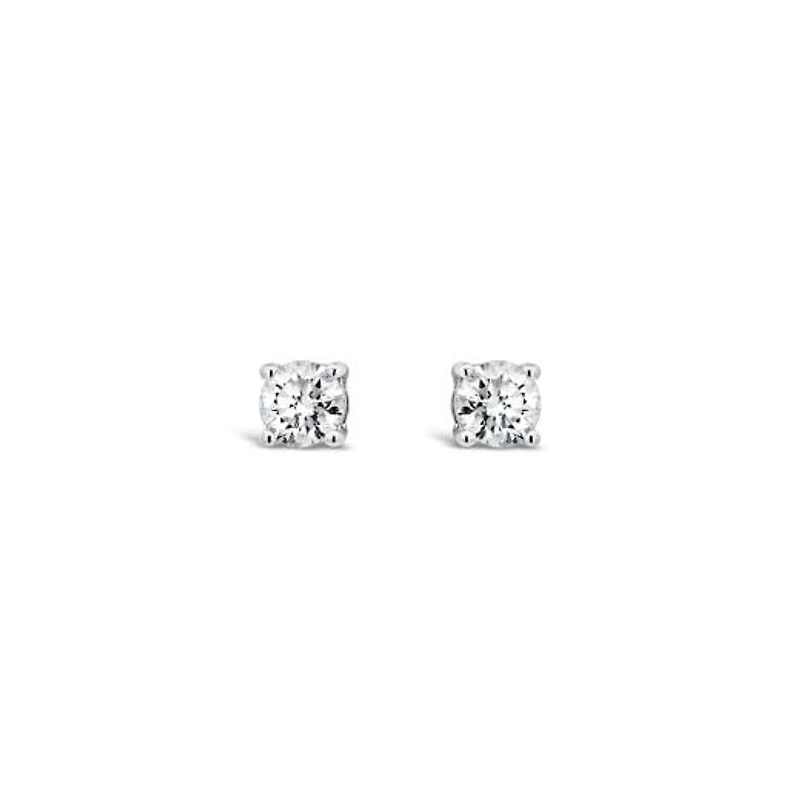 Sterling Silver Lab Grown 0.32CTW Diamond Stud Earrings