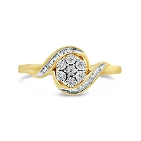 10K Yellow Gold Diamond Promise Ring