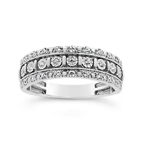 10K White Gold 0.25CTW Diamond Band