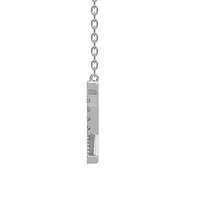 New Brilliance Sterling Silver Lab Grown 0.75CTW Diamond Initial "A" Necklace
